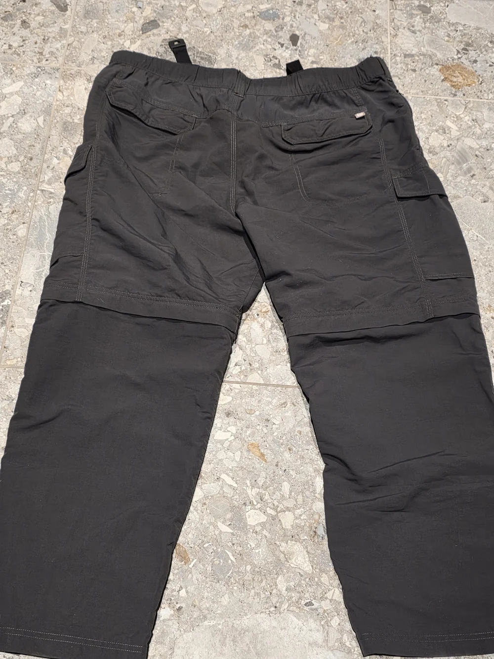 The North Face Men's Zip Off Convertible Men’s Pants Dark Gray Hiking XXL